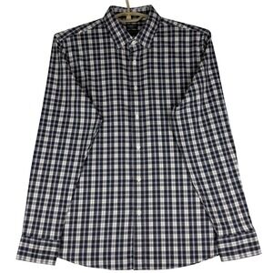 Faherty Reserve The Movement Shirt Men Large (L) Blue Brown Plaid MWC0082
